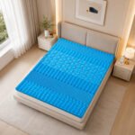 Memory Foam Mattress Topper With 7 Zone 7cm - Blue