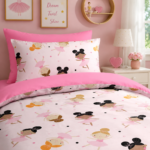 Girls Ballet Print Duvet Cover Set - Multi