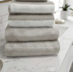 Soft Hotel Quality Striped Towel Set - Natural