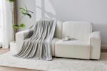 Soft Cooling Blanket Lightweight Throw for Summer - Grey - Image 4