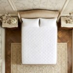 Percale Quilted Mattress Protector - White