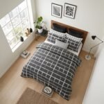 Soft Plaid Pattern Duvet Cover Set
