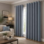 Premium Pattern Window Cover Set - Grey