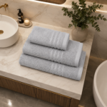 Highly Absorbent Quick Dry Towel Set - Silver/Grey