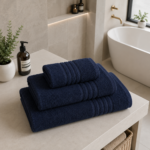 Highly Absorbent Quick Dry Towel Set - Navy