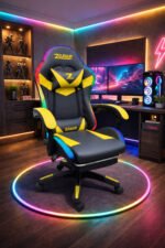 Luxury Musical Gaming Chair - Yellow/Black - Image 4