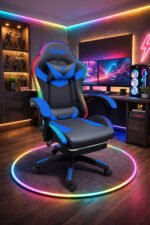 Luxury Musical Gaming Chair - Blue/Black - Image 4