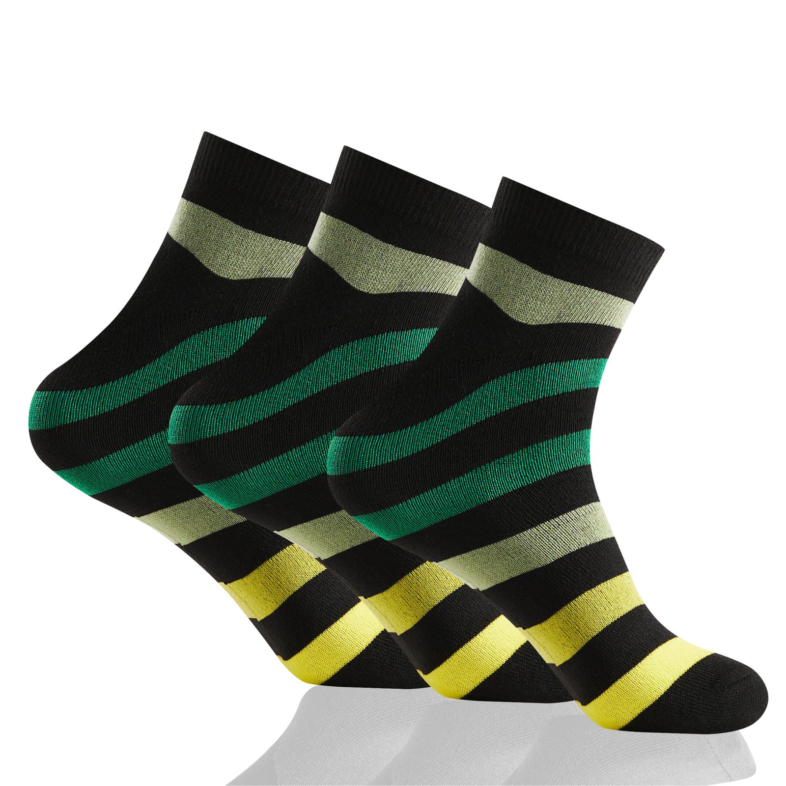3 (4) 12 Pack Men’s Stripe Socks – Multi Design Set