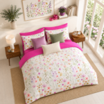 Luxury Wild flower Complete Bedding Set - Pink