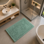 Premium Absorbent Bath Mat - Sage Green