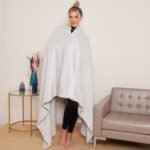 Luxury Fluffy Fleece Couch Throw - Silver - Image 5
