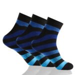 12 Pack Men’s Stripe Socks – Multi Design Set