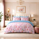 Reversible Floral Duvet Cover Sets - Duck Egg