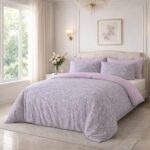 Reversible Floral Complete Bedding Set - Lilac