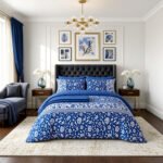 Easy Care Botanical Complete Bedding Set - Blue