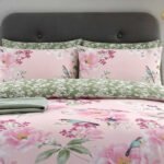 Floral Complete Bedding Set Polycotton - Pink