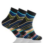 12 Pack Men’s Stripe Socks – Burst Design Set