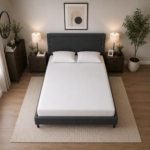 100% Cotton 400 TC Fitted Bed Sheet - White