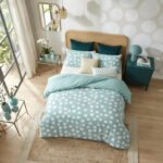 Reversible Polka Dots Duvet Cover Set - Blue