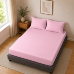 Non Iron Extra Deep Fitted Sheet - Pink