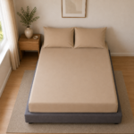 Non Iron Extra Deep Fitted Sheet - Natural