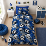 Soccer Ball Kids Duvet Cover Set - Multi