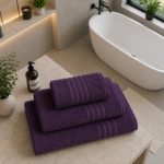 Highly Absorbent Quick Dry Towel Set - Purple