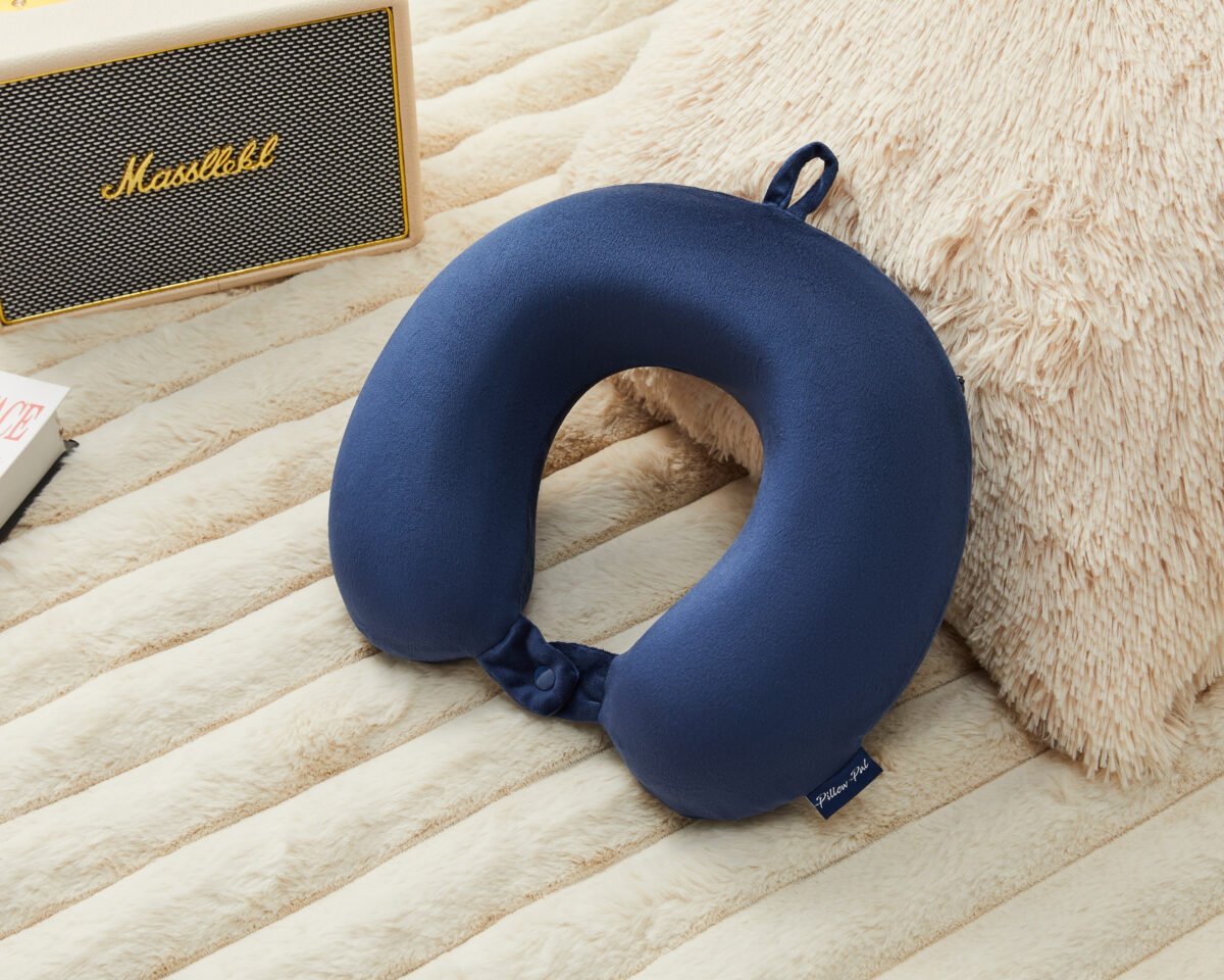 Ergonomic Neck & Head Support Pillow - Navy