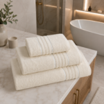 Highly Absorbent Quick Dry Towel Set - Cream