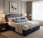 J Shaped Cuddle Cushion Full Body Pillow - Grey - Image 3