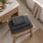 Highly Absorbent Quick Dry Towel Set - Charcoal