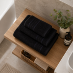 Highly Absorbent Quick Dry Towel Set - Black