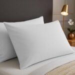 2 Pack Soft Plain Dyed Pillowcases - White