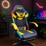 Luxury Musical Gaming Chair - Yellow/Black