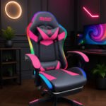 Luxury Musical Gaming Chair - D-Pink/Black