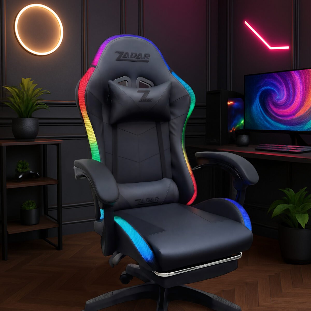 Luxury Musical Gaming Chair - Black