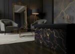 Luxury Marble Design Storage Box - Black