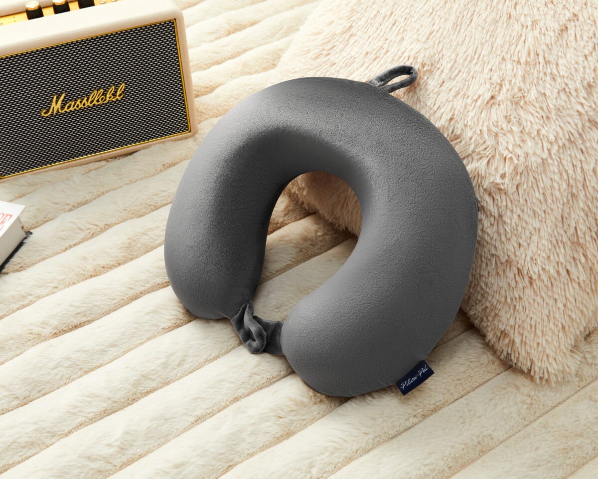 Ergonomic Neck & Head Support Pillow - Dark Grey