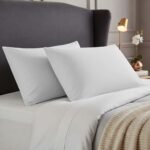 2 Pack Soft Plain Dyed Pillowcases - White