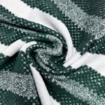 Soft Hotel Quality Striped Towel Set - Green