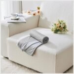 Soft Cooling Blanket Lightweight Throw for Summer - Grey - Image 6