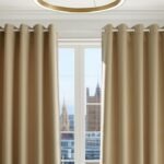 Velvet Blackout Curtains For Window - Natural - Image 2