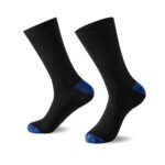 12 Pack Men’s Soft Suit Socks – Black