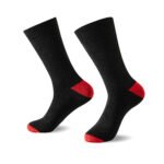 12 Pack Men’s Soft Suit Socks – Black