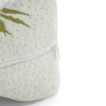 Bamboo Orthopaedic Leg Pillow with Eye Mask - White - Image 11