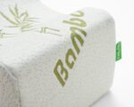 Bamboo Orthopaedic Leg Pillow with Eye Mask - White - Image 12