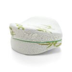 Bamboo Orthopaedic Leg Pillow with Eye Mask - White - Image 4