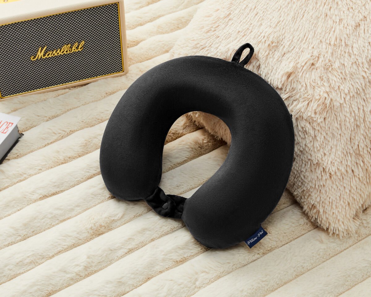 Ergonomic Neck & Head Support Pillow - Black