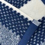 Soft Hotel Quality Striped Towel Set - Navy