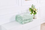 Deluxe Fleece Sherpa Cosy Blanket - Sage Green - Image 8